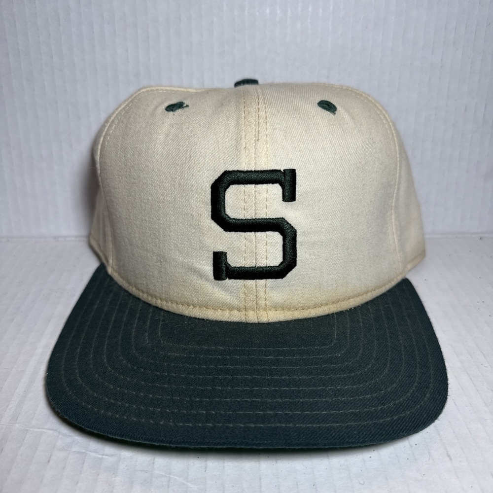Vtg 60s-80s Michigan State Spartans New Era Fitted Hat Size‎ 7.5 Pro Model USA